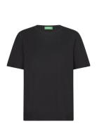 T-Shirt Tops T-shirts & Tops Short-sleeved Black United Colors Of Benetton