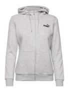 Ess Small Logo Full-Zip Hoodie Fl Sport Sweatshirts & Hoodies Hoodies Grey PUMA