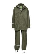 Basic Rainwear Suit -Solid Outerwear Rainwear Rainwear Sets Green CeLaVi