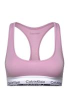 Unlined Bralette Lingerie Bras & Tops Soft Bras Tank Top Bras Pink Calvin Klein