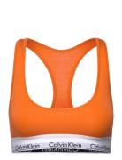 Unlined Bralette Lingerie Bras & Tops Soft Bras Tank Top Bras Orange Calvin Klein