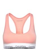 Unlined Bralette Lingerie Bras & Tops Soft Bras Tank Top Bras Coral Calvin Klein