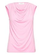 Rwbiarritz Sl Waterfall T-Shirt Tops T-shirts & Tops Sleeveless Pink Rosemunde