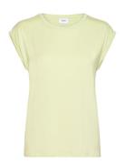 U1520, Adeliasz T-Shirt Tops T-shirts & Tops Short-sleeved Yellow Saint Tropez