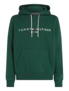 Tommy Logo Hoody Tops Sweatshirts & Hoodies Hoodies Green Tommy Hilfiger