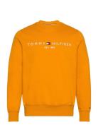 Tommy Logo Sweatshirt Tops Sweatshirts & Hoodies Sweatshirts Yellow Tommy Hilfiger