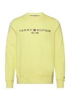 Tommy Logo Sweatshirt Tops Sweatshirts & Hoodies Sweatshirts Yellow Tommy Hilfiger