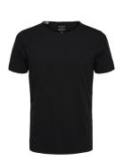 Slhmorgan Ss O-Neck Tee Noos Tops T-Kortærmet Skjorte Black Selected Homme