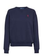 Fleece Pullover Tops Sweatshirts & Hoodies Sweatshirts Blue Polo Ralph Lauren