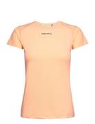 Adv Essence Ss Slim Tee W Sport T-shirts & Tops Short-sleeved Coral Craft