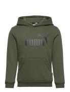 Ess Big Logo Hoodie Fl B Sport Sweatshirts & Hoodies Hoodies Green PUMA