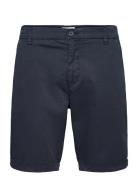 Regular Chino Poplin Shorts - Gots/ Bottoms Shorts Chinos Shorts Navy Knowledge Cotton Apparel