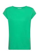 Cc Heart T-Shirt Tops T-shirts & Tops Short-sleeved Green Coster Copenhagen