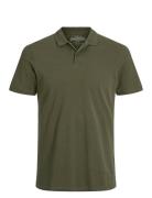 Jjebasic Polo Ss Noos Tops Polos Short-sleeved Khaki Green Jack & J S