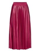 Vinitban Midi Skirt - Noos Knælang Nederdel Red Vila