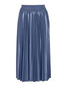 Vinitban Midi Skirt - Noos Knælang Nederdel Blue Vila