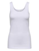 Onllive Love S/L Tank Top Noos Tops T-shirts & Tops Sleeveless White ONLY