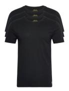 Slim Crewneck 3-Pack Tops T-Kortærmet Skjorte Black Polo Ralph Lauren Underwear