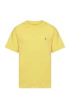 Cotton Jersey Crewneck Tee Tops T-Kortærmet Skjorte Yellow Ralph Lauren Kids