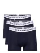 Classic Stretch-Cotton Trunk 3-Pack Boxershorts Black Polo Ralph Lauren Underwear