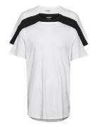 Jjenoa Tee Ss Crew Neck 3Pk Mp Noos Tops T-Kortærmet Skjorte White Jack & J S