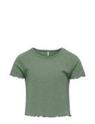 Kognella S/S O-Neck Top Noos Jrs Tops T-Kortærmet Skjorte Green Kids Only