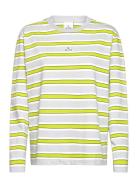 Hanger Striped Longsleeve Tops T-shirts & Tops Long-sleeved Green Hanger By Holzweiler