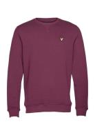 Crew Neck Sweatshirt Tops Sweatshirts & Hoodies Sweatshirts Purple Lyle & Scott