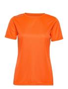 Women Core Functional T-Shirt S/S Sport T-shirts & Tops Short-sleeved Orange Newline