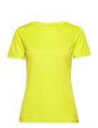 Women Core Functional T-Shirt S/S Sport T-shirts & Tops Short-sleeved Yellow Newline