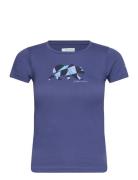 Mission Lake Short Sleeve Graphic Shirt Sport T-Kortærmet Skjorte Purple Columbia Sportswear