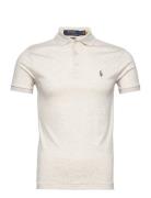 Custom Slim Fit Soft Cotton Polo Shirt Tops Polos Short-sleeved Cream Polo Ralph Lauren