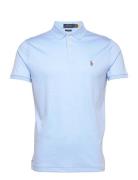 Custom Slim Fit Soft Cotton Polo Shirt Tops Polos Short-sleeved Blue Polo Ralph Lauren