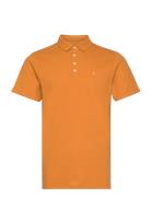 Silkeborg Stretch Polo Tops Polos Short-sleeved Orange Clean Cut Copenhagen