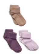 Baby Sock Rib  Socks & Tights Baby Socks Purple Minymo