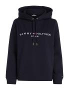 Heritage Hilfiger Hoodie Ls Tops Sweatshirts & Hoodies Hoodies Black Tommy Hilfiger