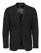 Slhslim-Elon Blz Adv B Suits & Blazers Blazers Single Breasted Blazers Black Selected Homme