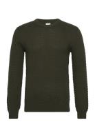 Sdclive Ls Tops Knitwear Round Necks Green Solid
