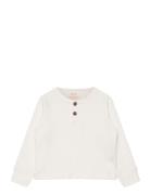 Rib Jersey T-Shirt W. Ls Tops T-shirts Long-sleeved T-Skjorte Cream Copenhagen Colors