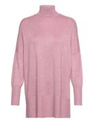 Sc-Dollie 719 - Pullover Tops Knitwear Turtleneck Pink Soyaconcept