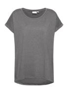 Vidreamers New Pure T-Shirt-Noos Tops T-shirts & Tops Short-sleeved Grey Vila