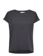 Vidreamers New Pure T-Shirt-Noos Tops T-shirts & Tops Short-sleeved Navy Vila