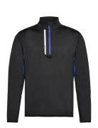 Mens Sherwood Halfzip Fleece Sport Sweatshirts & Hoodies Fleeces & Midlayers Black Abacus