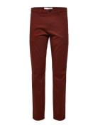 Slh175-Slim New Miles Flex Pant Noos Bottoms Trousers Chinos Burgundy Selected Homme