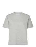 Slfessential Ss Boxy Tee Noos Tops T-shirts & Tops Short-sleeved Grey Selected Femme