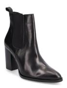 Biagabriella Chelsea Boot Crust Shoes Boots Ankle Boots Ankle Boots With Heel Black Bianco