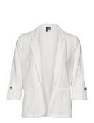 Vmjesmilo 3/4 Loose Blazer Wvn Ga Noos Blazers Single Breasted Blazers White Vero Moda