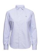 Classic Fit Oxford Shirt Tops Shirts Long-sleeved Blue Polo Ralph Lauren