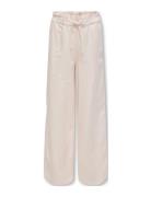 Kogcaro Pb Wide Linen Bl Pant Pnt Bottoms Trousers Pink Kids Only