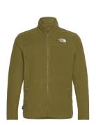 M 100 Glacier Full Zip - Eu Sport Sweatshirts & Hoodies Fleeces & Midlayers Khaki Green The North Face